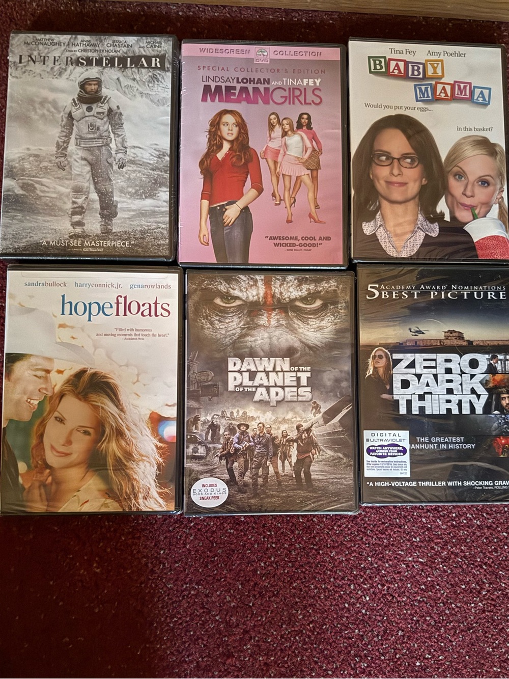 6 Brand New DVD’s